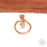 Lab Diamond Snake Ring Gold, Dainty Serpent Ring Women, Serpenti Ring Head, Handmade Jewelry For Girlfriend, Gift For Her, A Luxe Gift