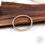 Solid Gold Wedding Band, Fluted Design, Modern Touch, 14k Or 18k, Timeless Dainty Classic Band, Textured Ring, Unique Plain Gold Band