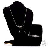 Contemporary Modern Style Flying Pendant Necklace, Marquise Design Lab Grown Diamond Necklace, 10K/14K/18K Gold Feather Chain Necklace