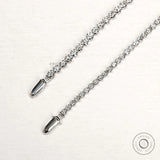 2.40 MM Minimalist Round Diamond Tennis Bracelet, Grad Gift, Daily Wear Jewelry, Available in 14k White Gold Only