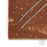 Round diamond tennis bracelet, lightweight and elegant in 14k white gold for special occasions