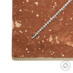 Classic diamond tennis bracelet, delicate design in 14k white gold for young women