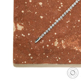 Classic diamond tennis bracelet, delicate design in 14k white gold for young women