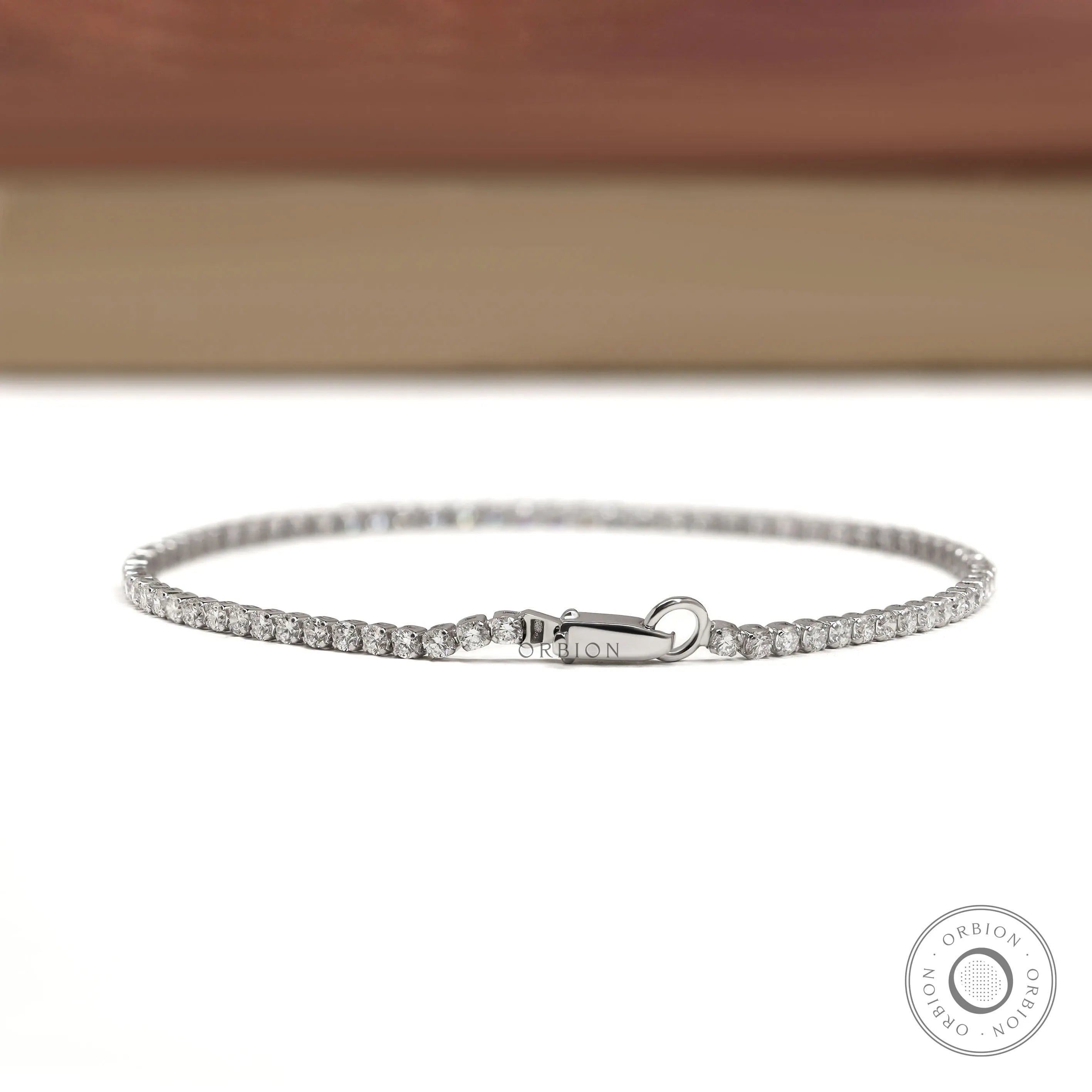 Elegant dainty diamond bracelet in 14k white gold, ideal for birthdays and graduations