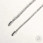 14k white gold classic diamond tennis bracelet, dainty design for everyday elegance
