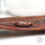 Amethyst Band Gold Wedding Band Women Art Deco Rings Stacking Antique Mini Band Dainty Beaded Milgrain Ring February Birthstone Anniversary