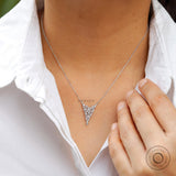 Contemporary Diamond Cluster Exclusive Necklace, Unique Falling Sparkling Nectar Pendant,  Lab Grown Diamond Waterfall Statement Necklace