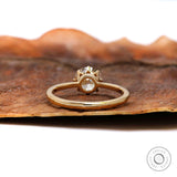 Vintage Elegance 2 Carat Round OEC Lab Grown Diamond/Moissanite Ring, Yellow Gold 8 Prong Solitaire Engagement Ring, Moissanite Vintage Ring