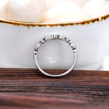 14K Gold Lab Grown Diamond Wedding Band, Half Eternity Vintage Art Deco Moissanite Band, Engagement Matching Band, Bridesmaid Gift For Her