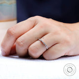 14K Gold Lab Grown Diamond Wedding Band, Half Eternity Vintage Art Deco Moissanite Band, Engagement Matching Band, Bridesmaid Gift For Her