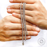 2.50 MM Round Cut Lab Grown Diamond Tennis Bracelet, Bezel Set Minimalist Bracelet, Tennis Bracelet For Everyday Wear, Daily Wear Jewelry