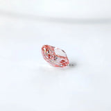 Bottom view of fancy vivid pink cushion lab diamond