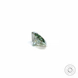 Side profile of vivid green marquise loose lab diamond