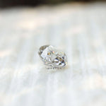 Old mine cut cushion moissanite with pavilion facet view