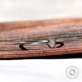 Minimalist Oval Engagement Ring, Milgrain Bezel Ring, Dainty Oval Ring White Gold, Stacking Ring Woman, Thin Ring Gold, Minimalist Jewelry