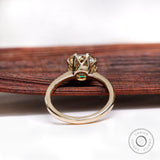 2.7 CT OMC Champagne Moissanite Vintage Engagement Ring, Anniversary Gift For Her, Promise solitaire Ring, Antique Old Mine Cut Ring.