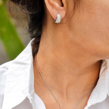 Pave Diamond Teardrop Necklace, Solid Gold Lab Grown Diamond Necklace, Minimalist Pear Shaped Chain Pendant, Daily Wear Necklace