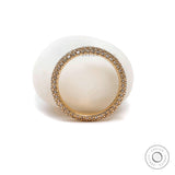 3 Row Full Eternity Wedding Band, Stackable Diamond Wedding Band, Three Row Diamond Band, Anniversary Ring, Elegant Stacking Ring