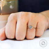 Chunky Heart Gold Ring - A Bold Statement of Affection, Elegant Heart Promise Ring - Symbol of True Love and Commitment, Gift For Her