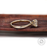 2 Ct Heart Moissanite Engagement Ring Solitaire Heart Shaped Tulip Setting Ring For Women Heart Cut Proposal Promise Ring 14k Yellow Gold