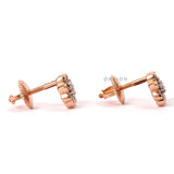 Cluster Diamond Earrings, Floral Diamond Earrings, Lab Grown Diamond Earrings, Flower Earrings, Rose Gold Earrings, Earrings For Young Girl