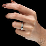 Multi Shaped Moissanite Full Eternity Band, Unique Mix Shape Cluster Wedding Band For Women, Beautiful Vintage Anniversary Band Gift For Her