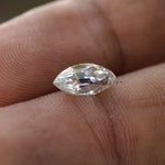 Marquise shape moissanite showcasing brilliance and clarity