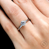 Sparkle with a 6-Prong Solitaire Lab Diamond Ring in White Gold - Stunning Brilliance! Lab Created Diamond Engagement Ring in 0.75 CT