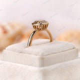 Unique Cushion Cut 7.5 MM Moissanite Ring - Perfect Promise Ring for Her, Classic Vintage Style Statement Piece, Gift For Her