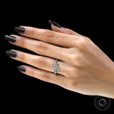 Unique Lab Grown Diamond Statement Ring, White Gold Wedding Ring Women, Multi Diamond Ring, Cluster Diamond Rings, Wave Engagement Ring