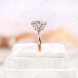 Orbion Jewels Moissanite Engagement Ring • Six-Prong Solitaire Moissanite Ring • Two Tone Wedding Jewelry • Trendy Best Friend Gift