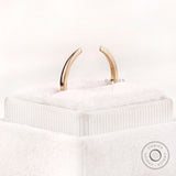 Minimalist Solid Gold Open Wedding Band, Stacking Matching Ring Spacer, Modern Open Claw Matching Band - Delicate Gold Beauty, Wedding Gift