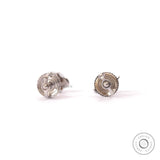 Cloud and Thunderbolt Diamond Stud Earrings, Lightning Bolt Earrings, Mismatched Earrings Dainty, Pave Earrings, Lab Grown Diamond Earrings