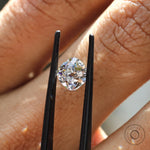 2 ct Lab grown cushion diamond with vintage old mine faceting