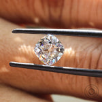 2 ct Cushion lab grown diamond with old mine cut loose colorless gemstone