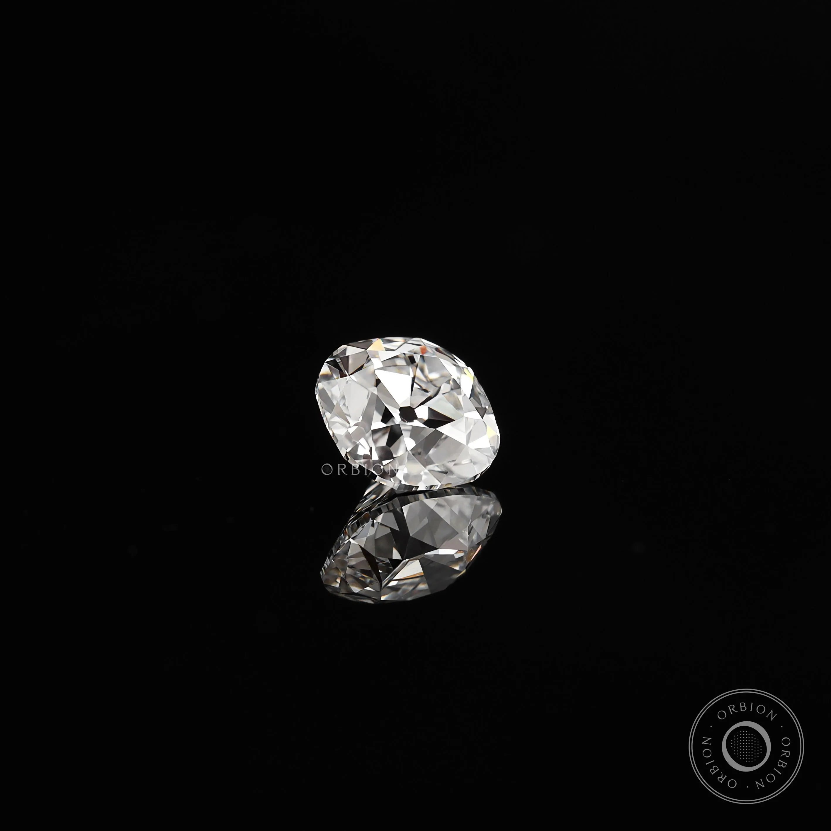 1.25 ct Loose lab grown cushion diamond antique cut gemstone