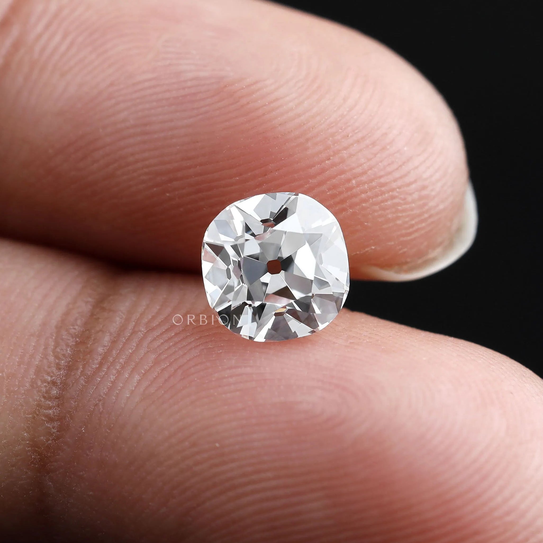 1.25 ct Antique cut cushion lab diamond loose elegant stone