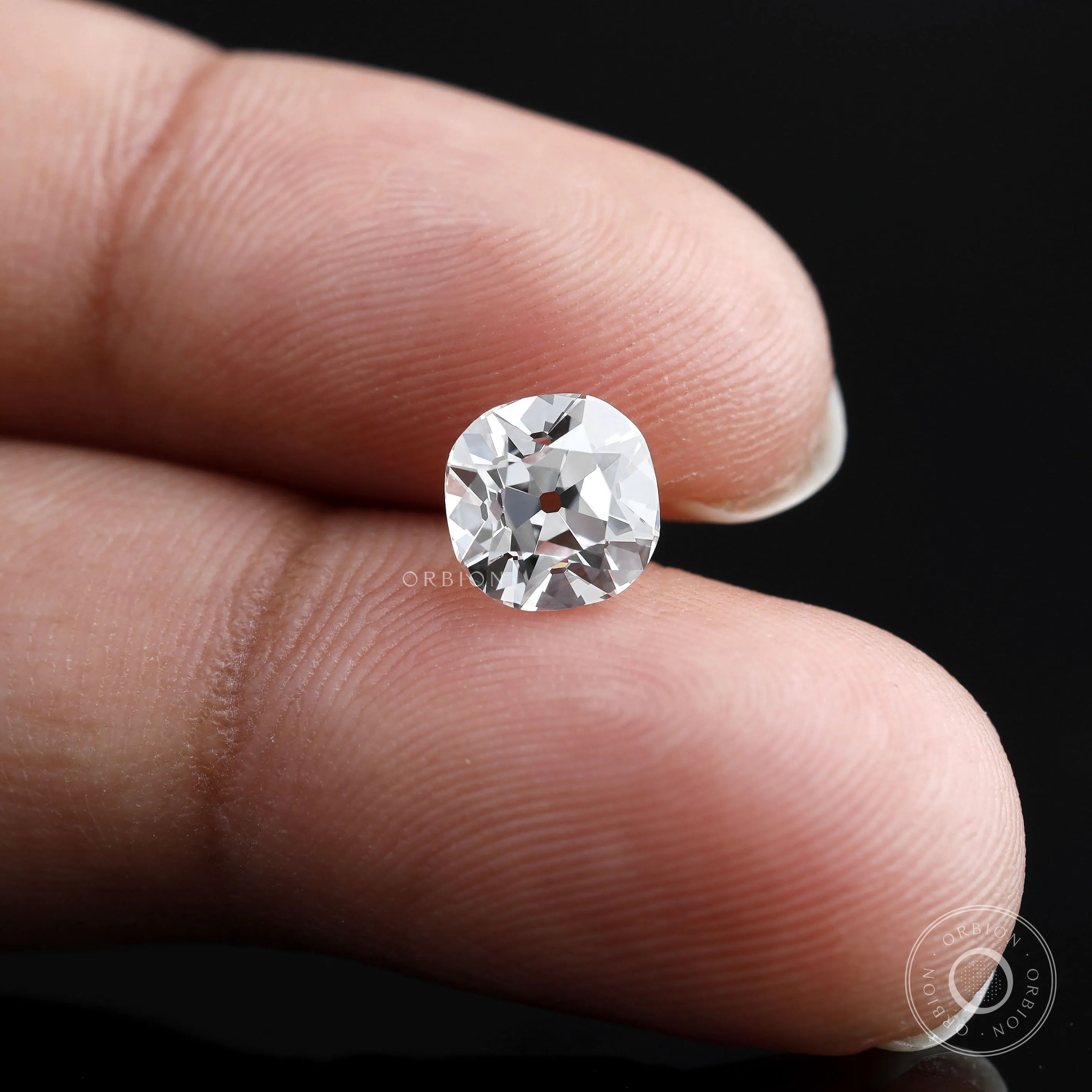 1.25 ct Antique cut cushion lab diamond loose elegant stone