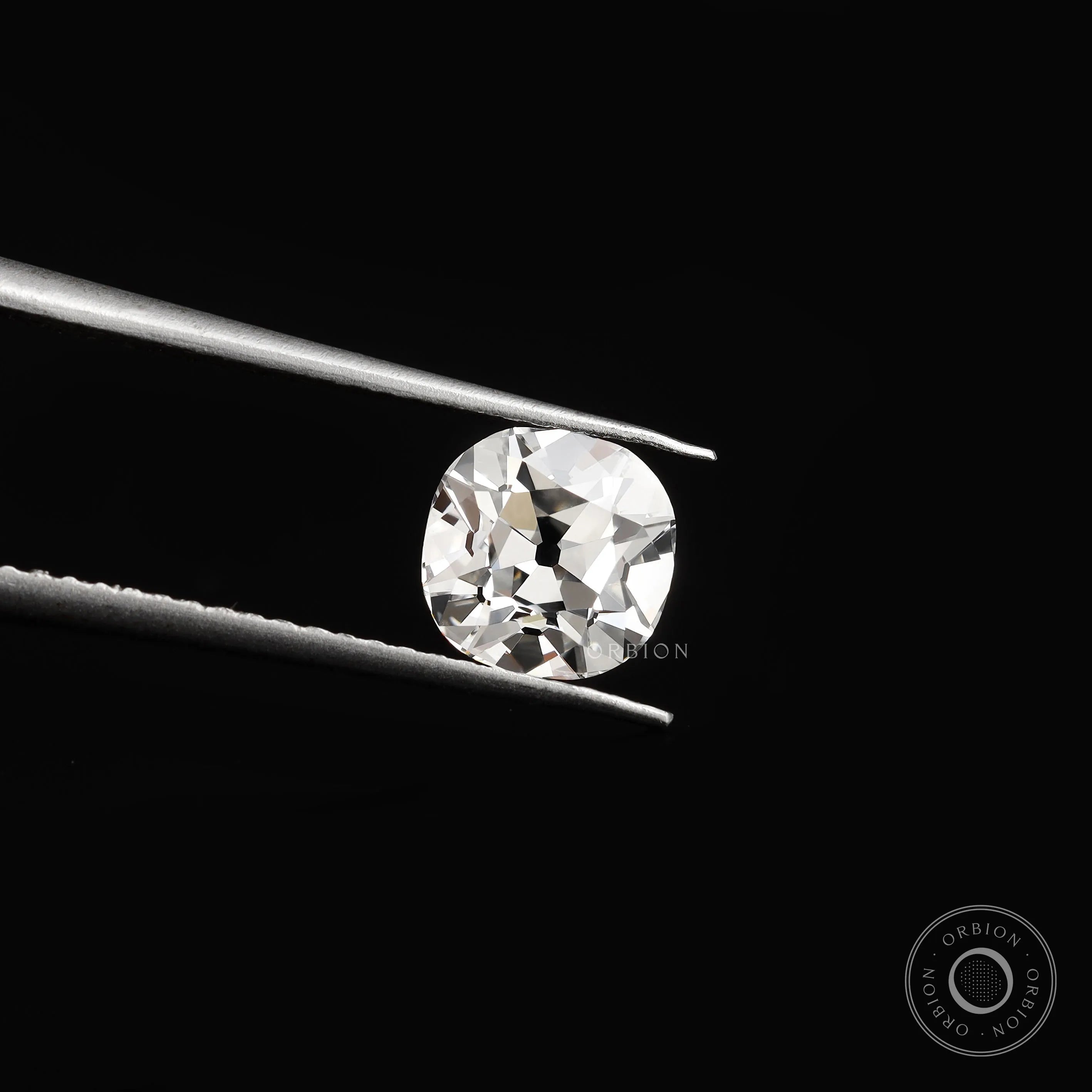 1.25 ct Old mine cut cushion lab grown diamond loose antique gemstone