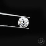 Vintage cushion lab diamond 1.25 ct with antique old mine faceting