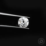 Vintage cushion lab diamond 1.25 ct with antique old mine faceting