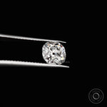 1.25 ct Lab created cushion diamond with old mine cut brilliance