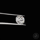 1.25 ct Lab created cushion diamond with old mine cut brilliance