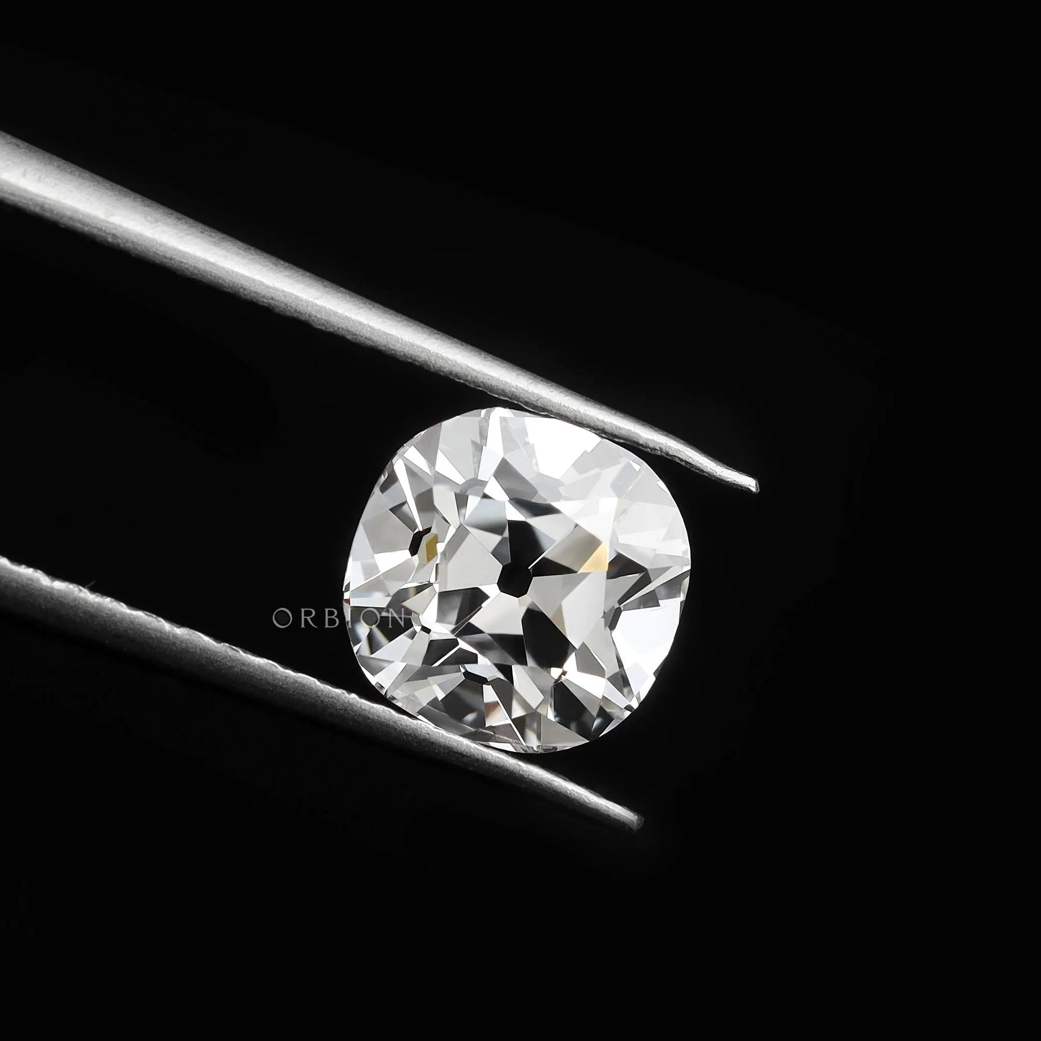 1.25 ct Cushion lab diamond loose stone with classic antique cut