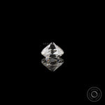 Colorless 3 ct cushion lab diamond with old mine cut sparkle