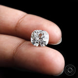 3 ct Cushion lab diamond with antique cut and timeless brilliance