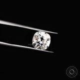 3 ct Old mine cut cushion lab grown diamond loose colorless gemstone