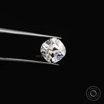 3 ct Loose lab grown cushion diamond with vintage old mine cut