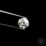 Classic 3 ct cushion lab diamond with antique cut and colorless clarity