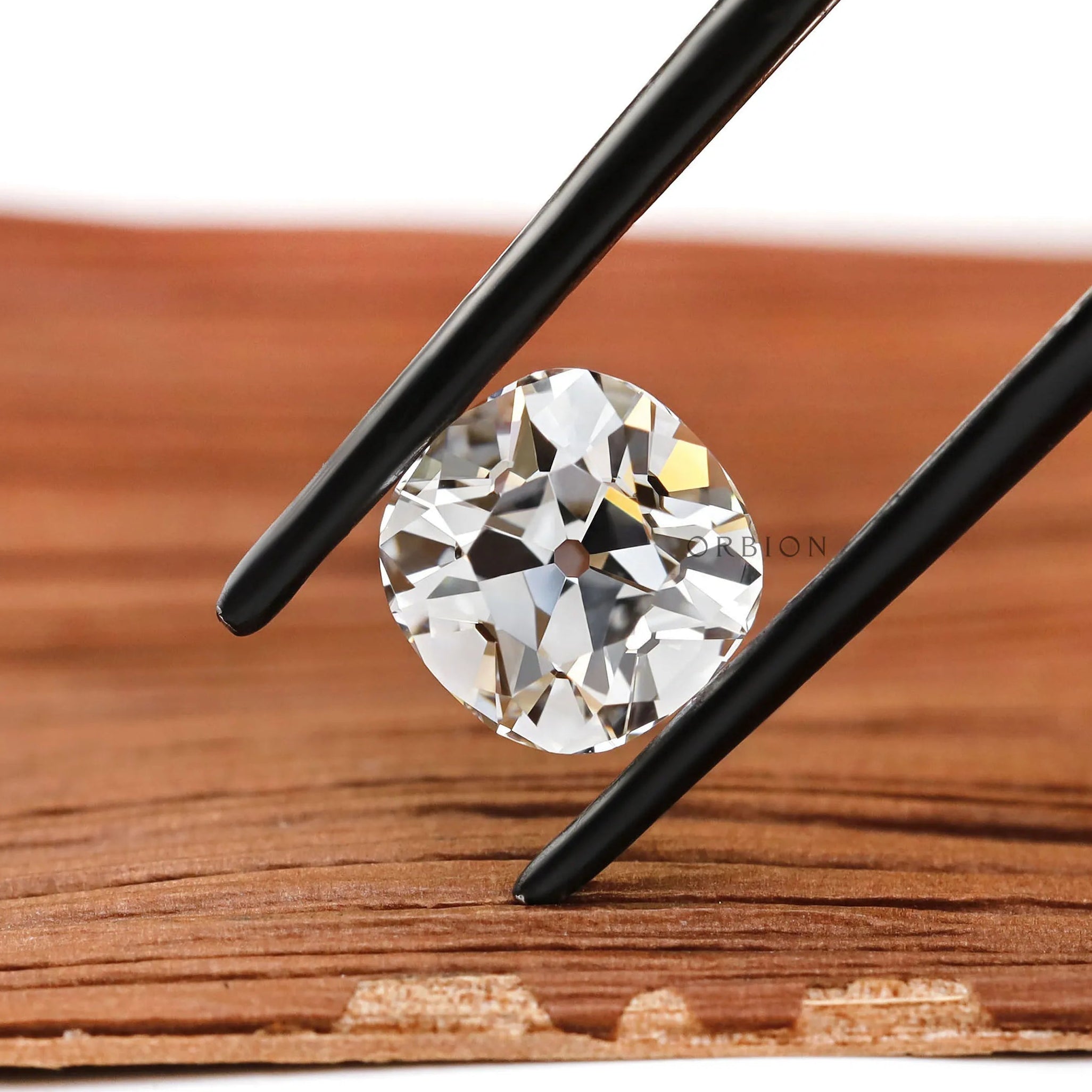 2 ct Old mine cut cushion lab grown diamond loose eco friendly gemstone